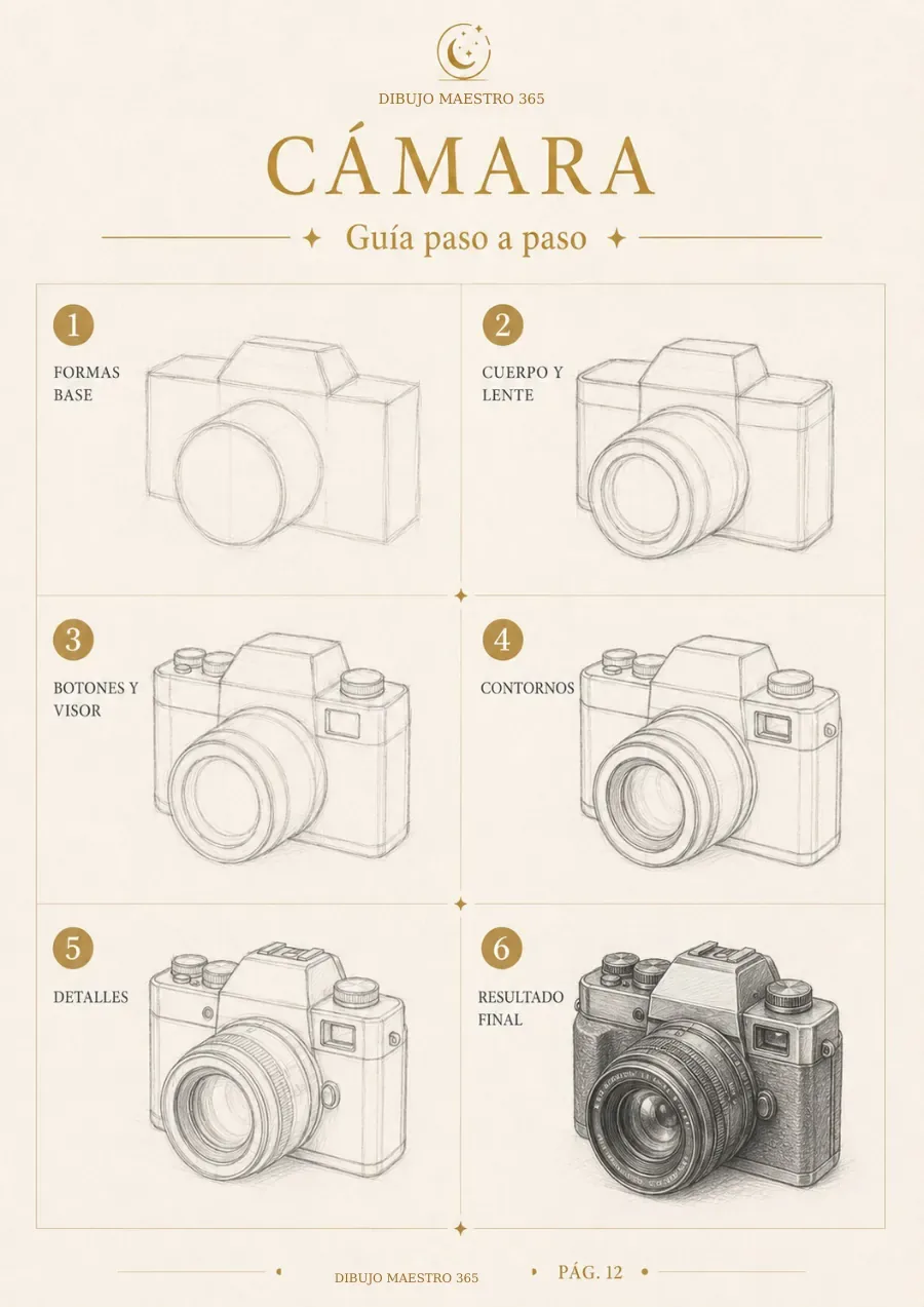 Página real del PDF: una cámara dibujada por etapas.